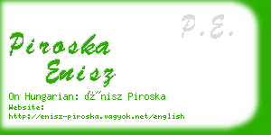 piroska enisz business card